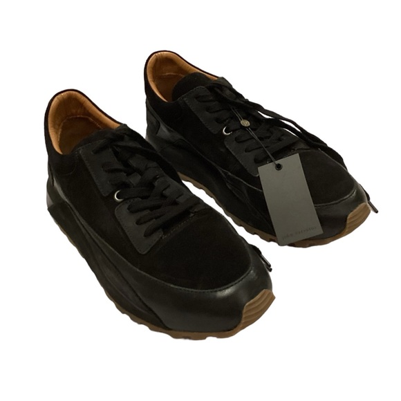 NWT John Varvatos Collection Les Low Black Trainer Sneakers Size 13 - Picture 6 of 16